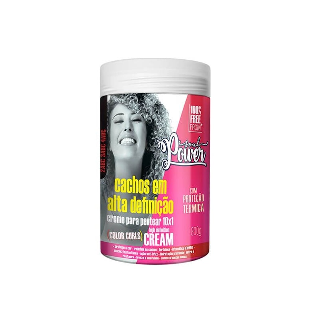 Creme para Pentear Soul Power Color Curls High Definition 800g