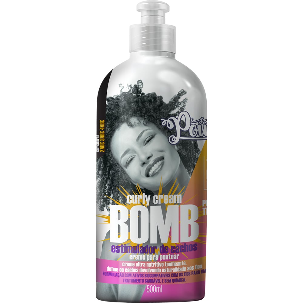 Creme para Pentear Soul Power Curly Cream Bomb Estimulador de Cachos 500ml