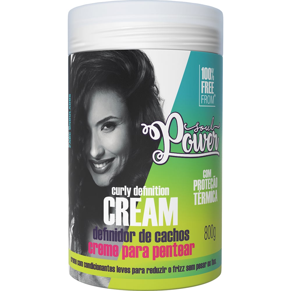 Creme para Pentear Soul Power Curly Definition Cream Definidor de Cachos 800g