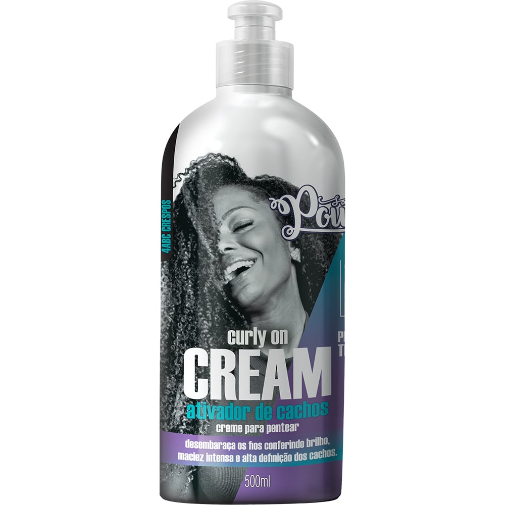 Creme para Pentear Soul Power Curly On Cream Ativador de Cachos 500ml