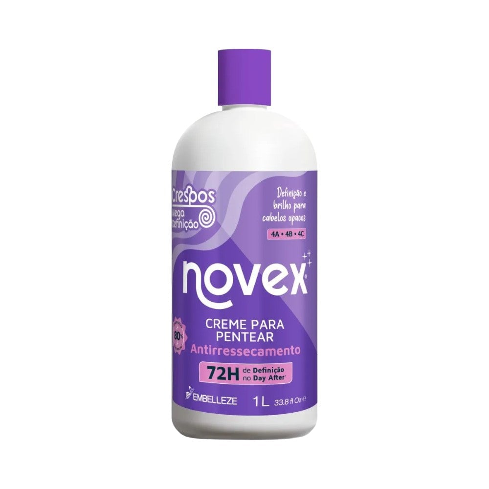 Creme para Pentear Embelleze Novex Crespos Definição e Brilho 1L