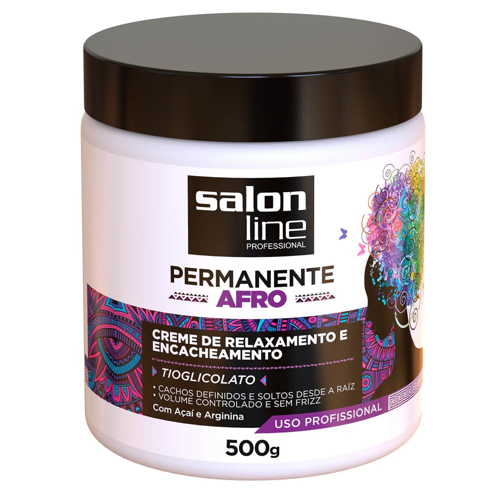 Creme Relaxamento e Encacheamento Salon Line Permanente Afro 500g