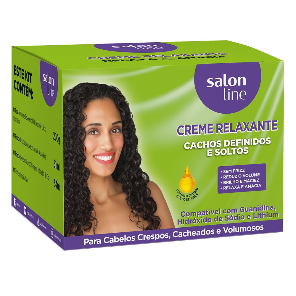 Creme Relaxante Salon Line Coco e Avelã 200g