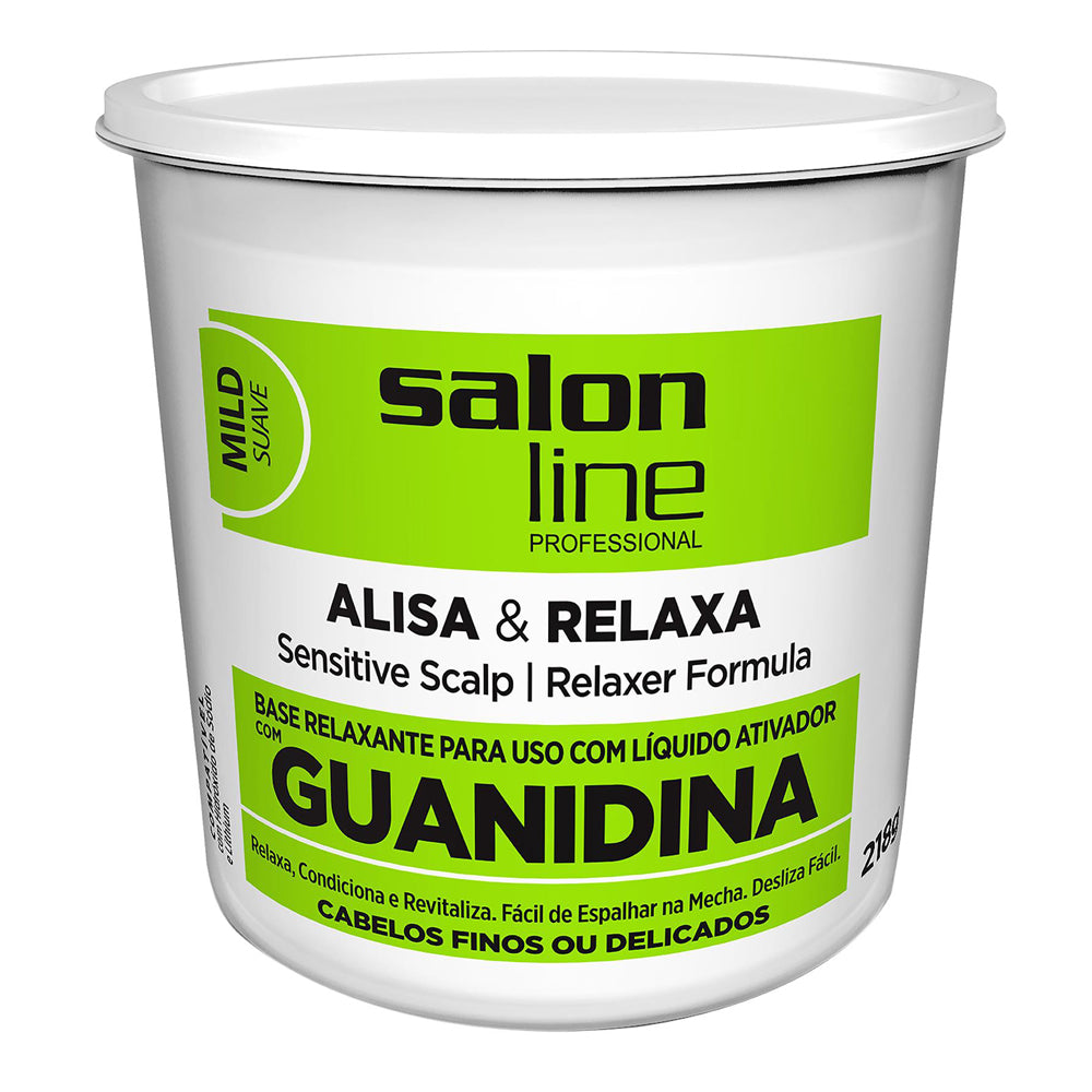 Creme Relaxante Salon Line Guanidina Tradicional Mild 215g
