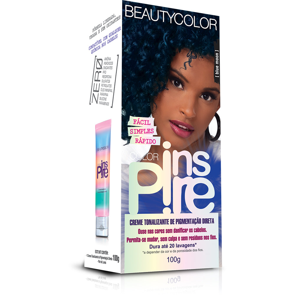 Creme Tonalizante Beautycolor Color Inspire Blue Moon 100g
