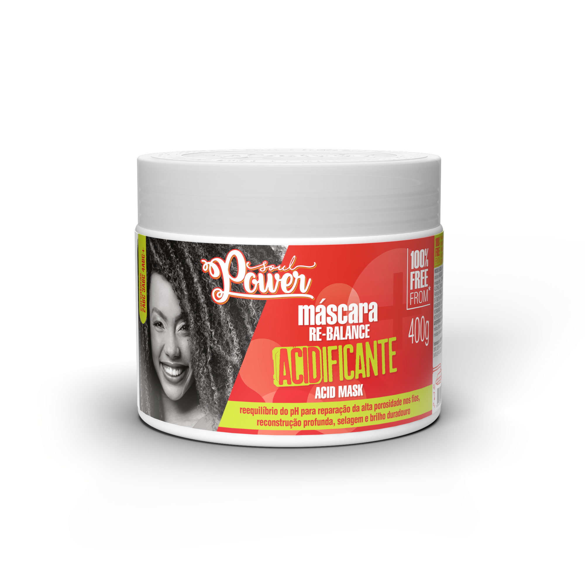 Máscara Soul Power Acid Mask Re-Balance Acidificante 400 g