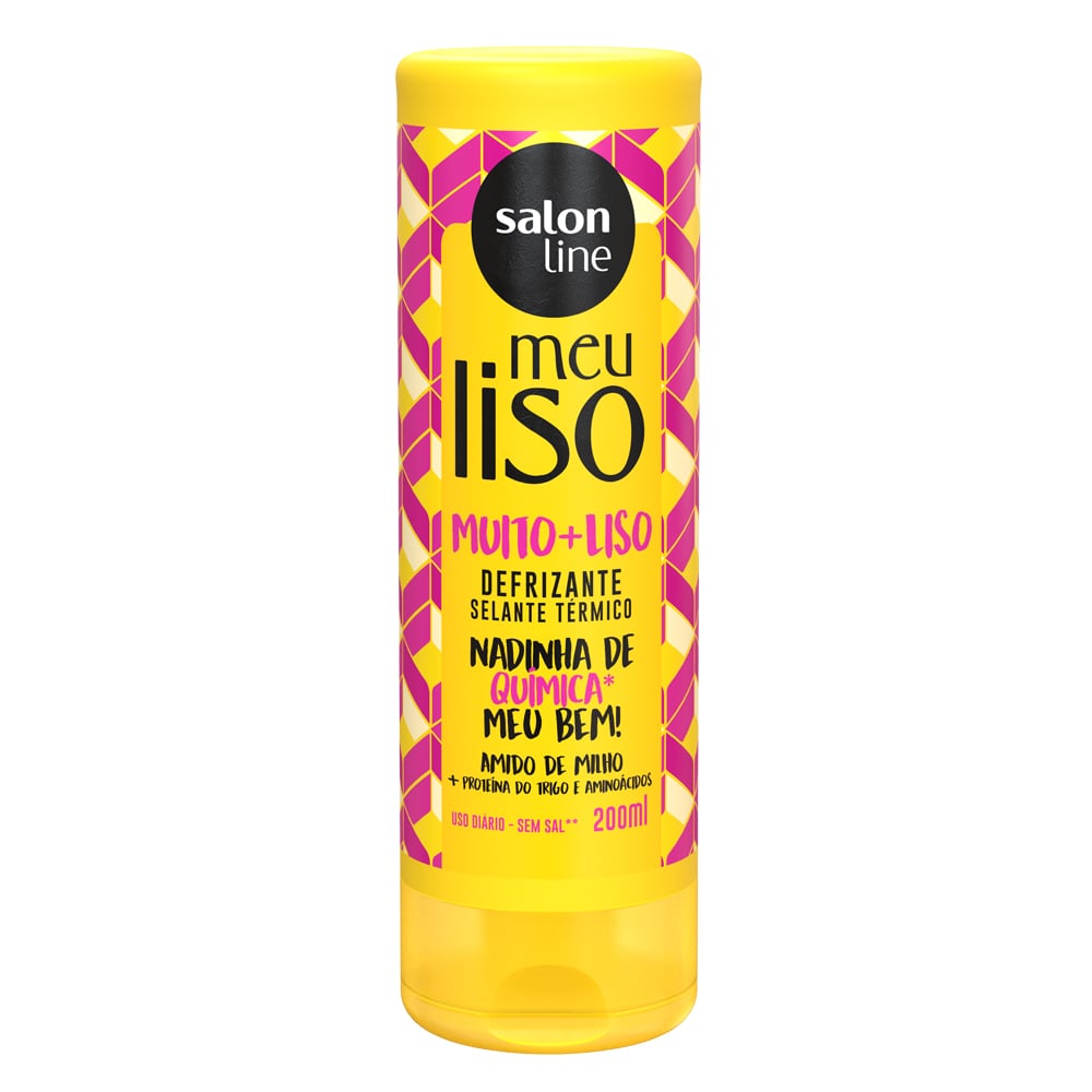 Defrizante Salon Line Meu Liso Muito Mais Liso Amido de Milho 200ml