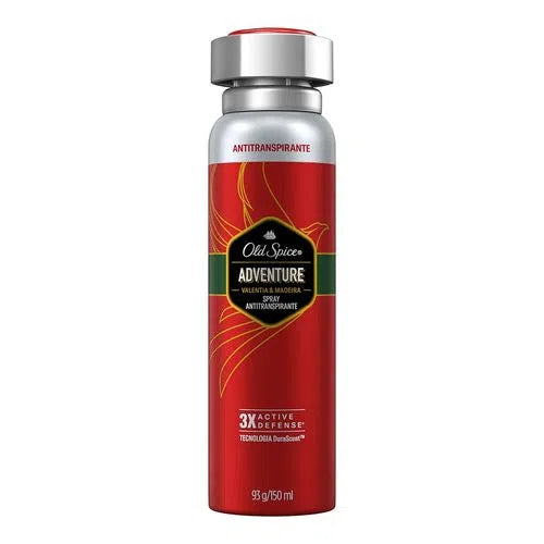 Desodorante Antitranspirante Spray Old Spice Aventura Valentia e Madeira 93g
