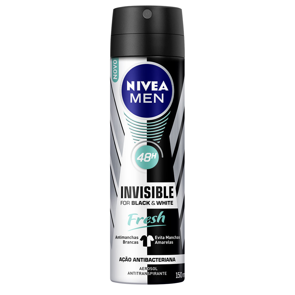 Desodorante Aerosol Nivea Men Black & White Fresh 150ml