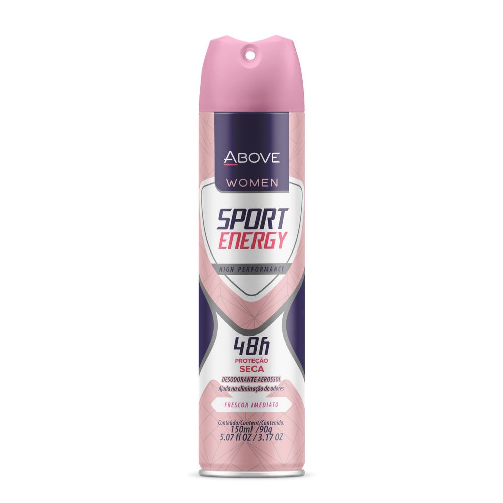 Desodorante Aerosol Above Sport Energy Women 150ml