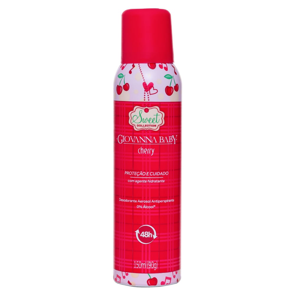 Desodorante Aerosol Giovanna Baby Cherry 150 ml