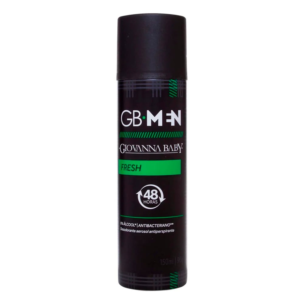 Desodorante Aerosol Giovanna Baby Men Fresh 150 ml