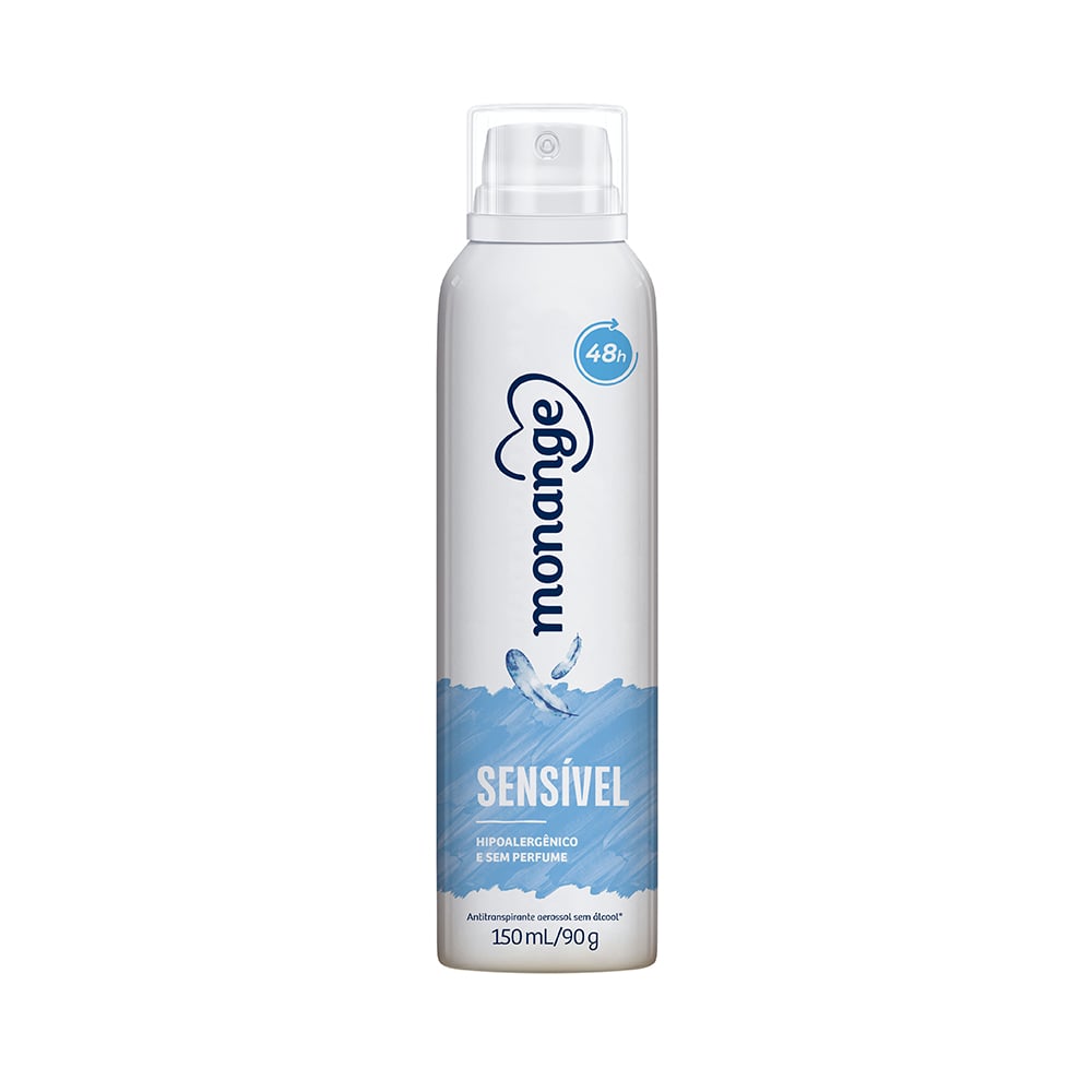 Desodorante Aerosol Monange Sensível sem Perfume 150 ml