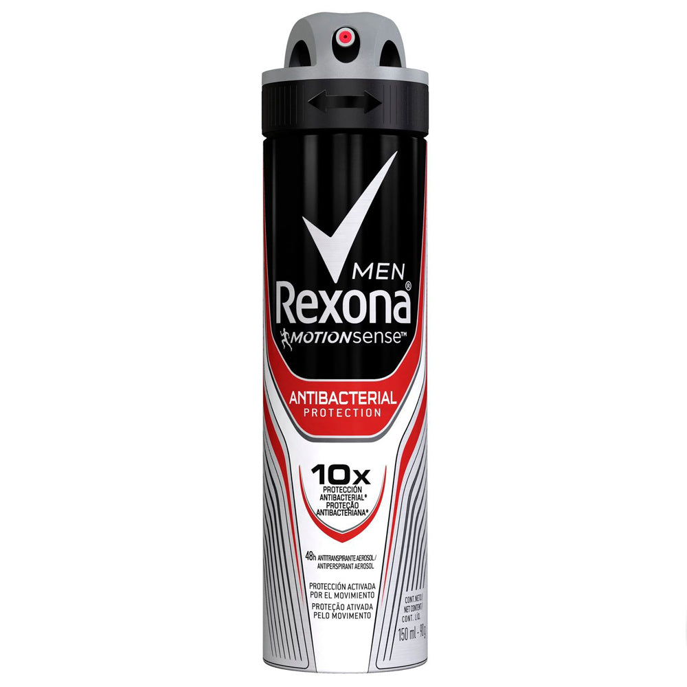 Desodorante Aerosol Rexona Men Antibacteriano 150 ml