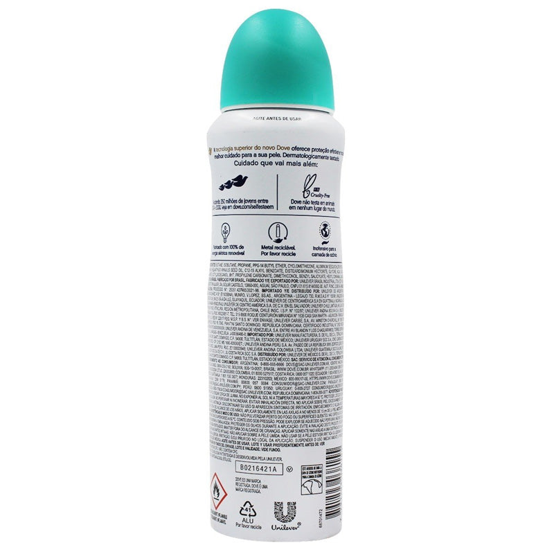 Desodorante Antitranspirante Aerosol Dove Ritual Energizante Matcha e Flor de Sakura 150 ml