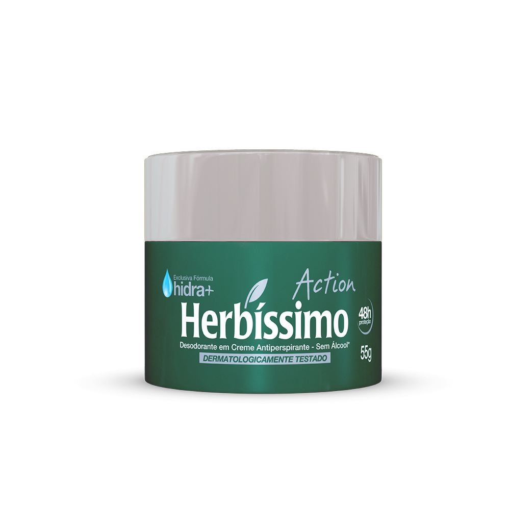 Desodorante Creme Herbíssimo Action 55 g