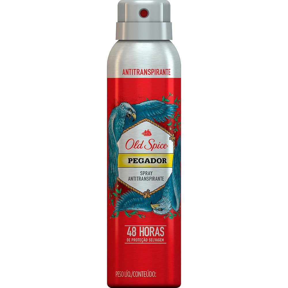 Desodorante Antitranspirante Aerosol Old Spice Pegador 150ml