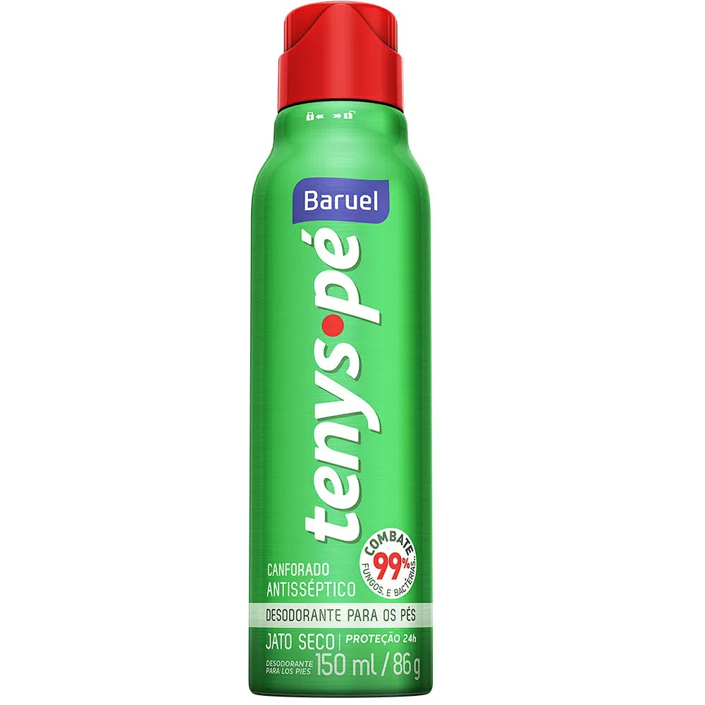 Desodorante para os Pés Jato Seco Tenys Pé Canforado 150 ml
