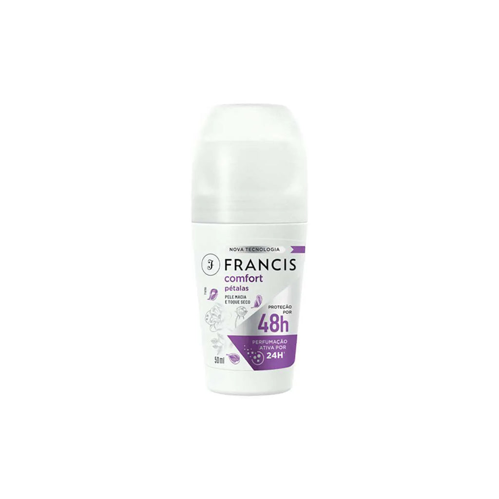 Desodorante Roll-On Francis Comfort Pétalas Lilás 50 ml