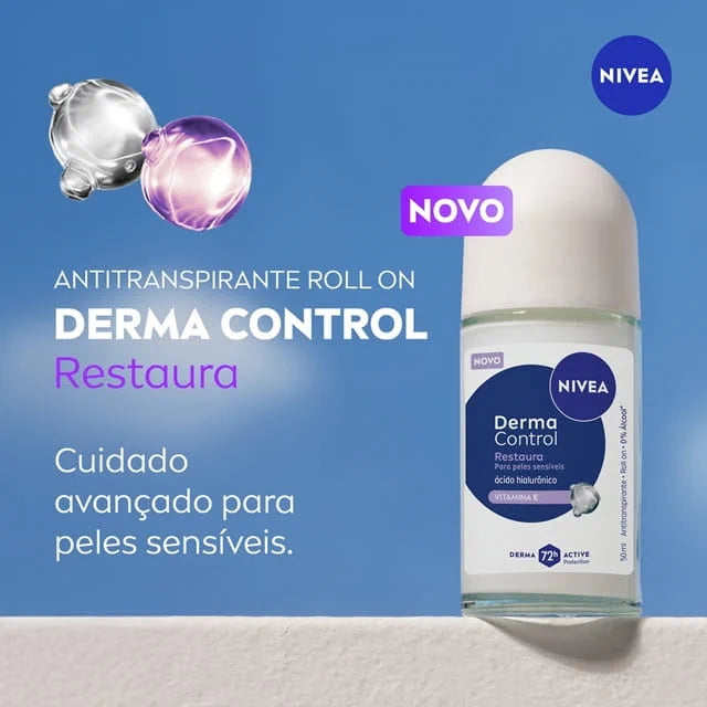 Desodorante Roll-On Nivea Derma Control Restaura 50 ml