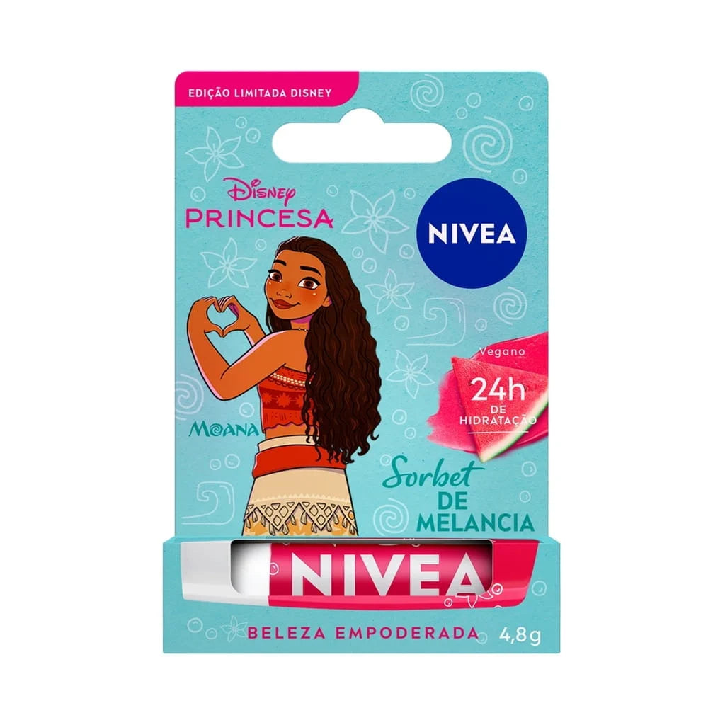 Protetor Labial Nivea Princesa Moana Melancia 4,8 g