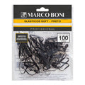 Elástico Marco Boni Soft Preto 100 Unidades Ref. 8262