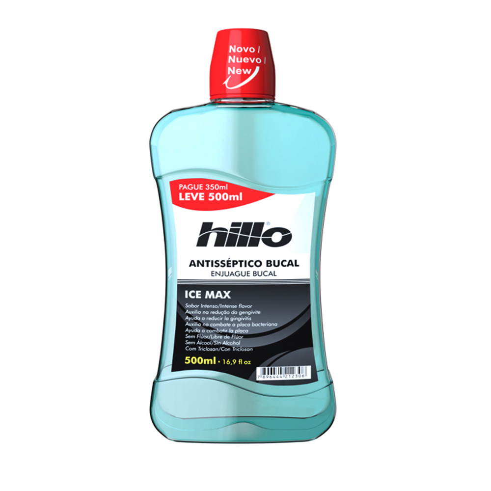 Enxaguante Bucal Hillo Ice Max 500 ml