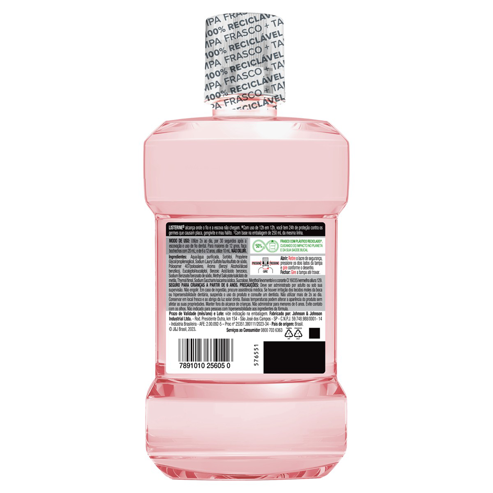 Enxaguante Bucal Listerine Melancia e Hortelã Leve Mais Pague Menos 500 ml