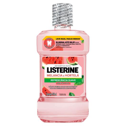 Enxaguante Bucal Listerine Melancia e Hortelã Leve Mais Pague Menos 500 ml