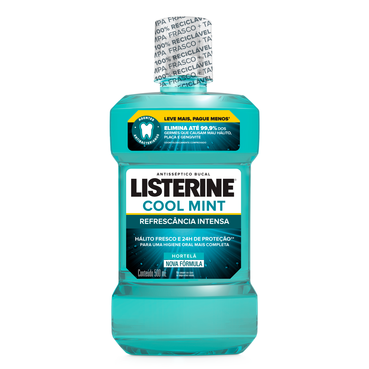 Enxaguante Bucal Listerine Cool Mint Leve Mais Pague Menos 500 ml