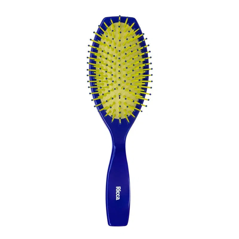 Escova Ricca Oval Almofadada Blue