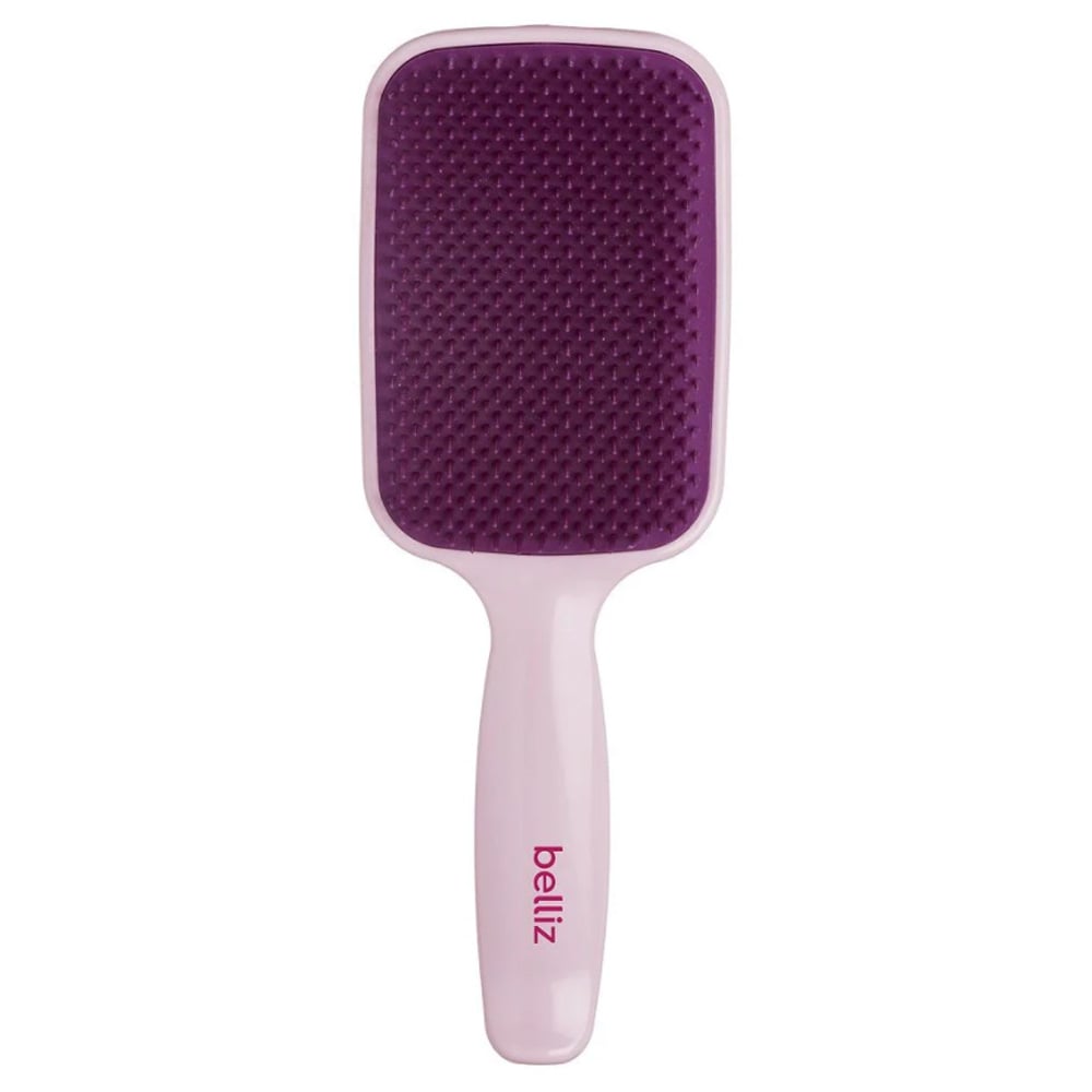 Escova de Cabelo Belliz Flex Raquete Rosa Unidade