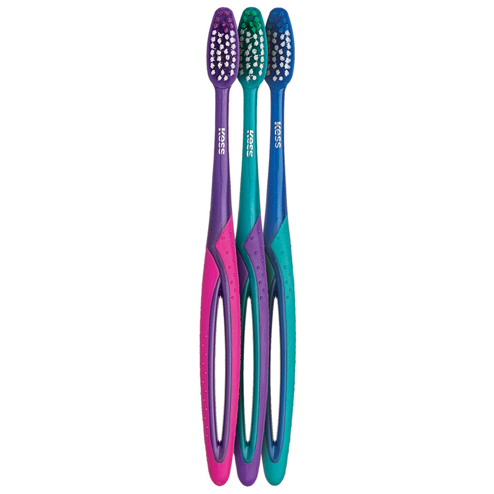 Escova Dental Kess Clia Média Leve 3 Pague 2