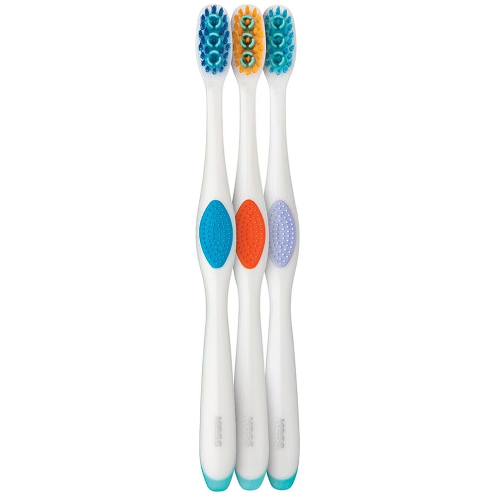 Escova Dental Kess Plus Macia 3 Unidades
