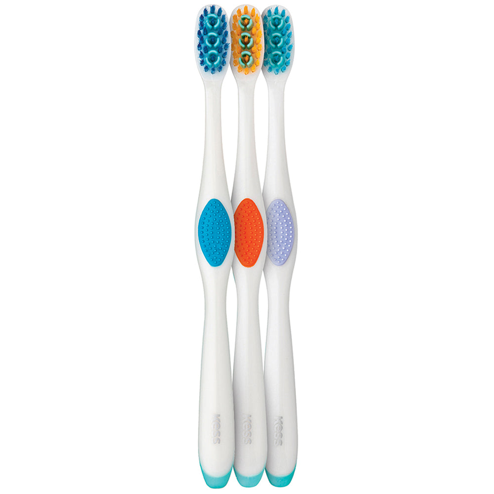 Escova Dental Kess Plus Macia 3 Unidades