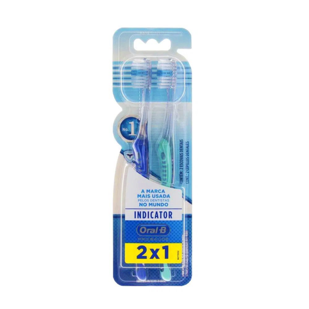 Escova Dental Oral-B Indicator Plus 40 com 2