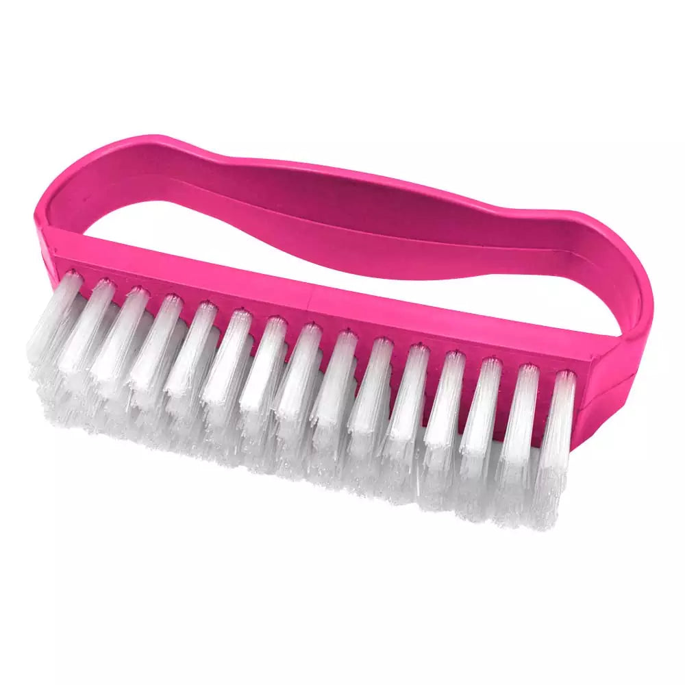 Escova para Unhas Santa Clara Cerdas Branca e Rosa Unidade