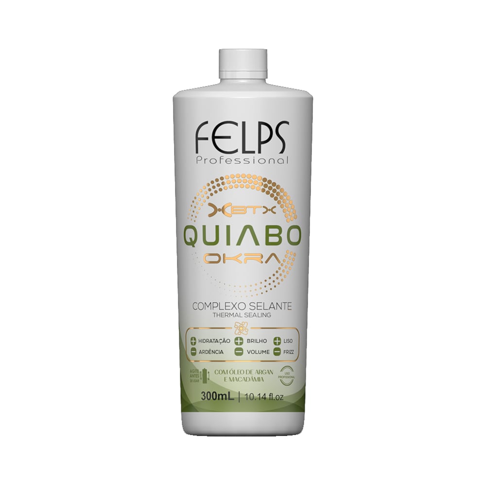 Escova Progressiva Felps Okra Complex Selante de Quiabo 300 ml