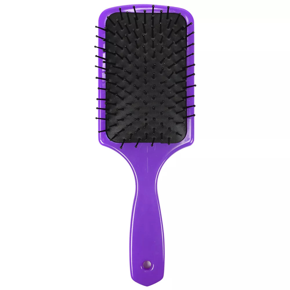 Escova Santa Clara Quadrada Almofadada para Cabelo Lilás