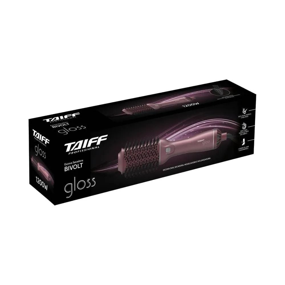 Escova Taiff Gloss Rose Bivolt