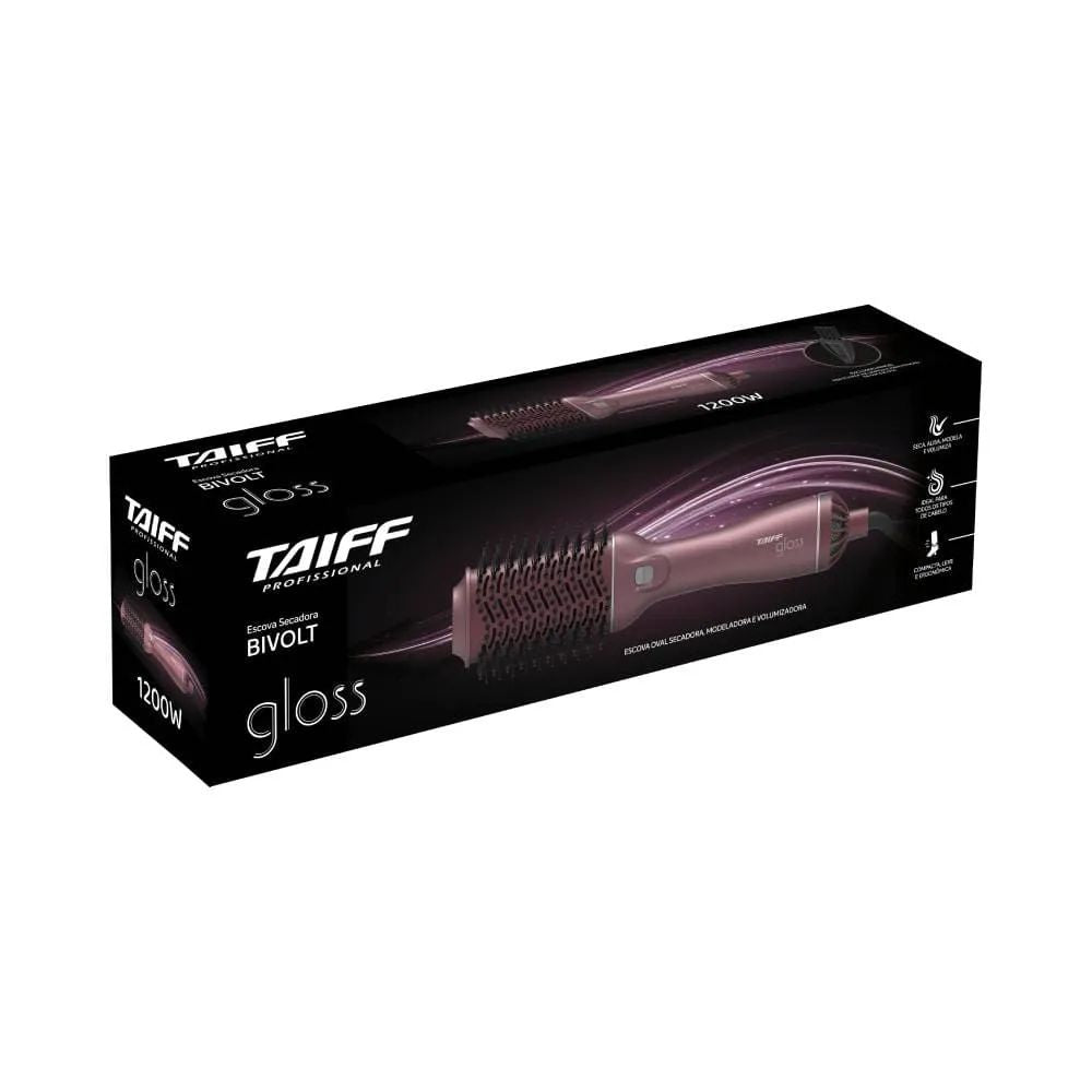 Escova Taiff Gloss Rose Bivolt