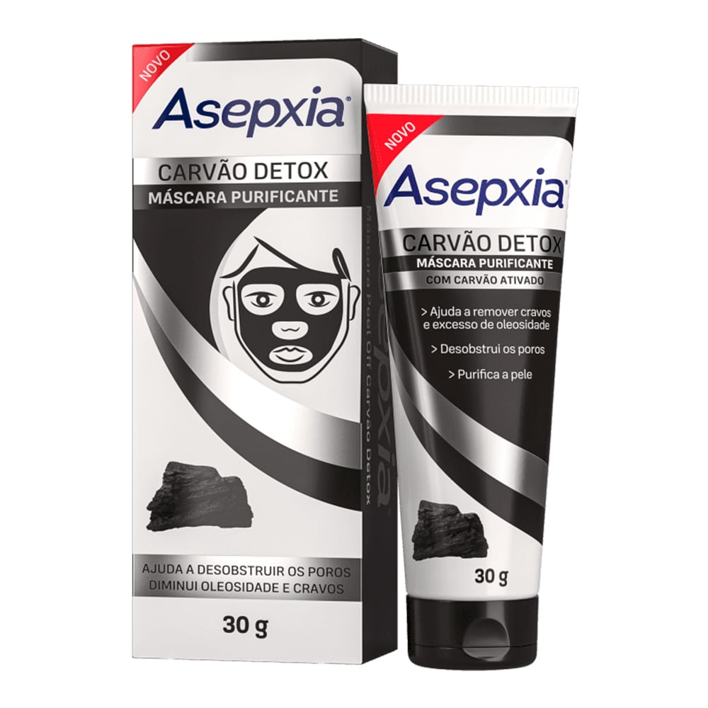 Esfoliante Facial Asepxia Carvão Detox 120 g