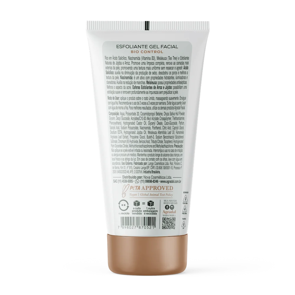 Esfoliante Gel Facial Agradal Bio Control 150ml