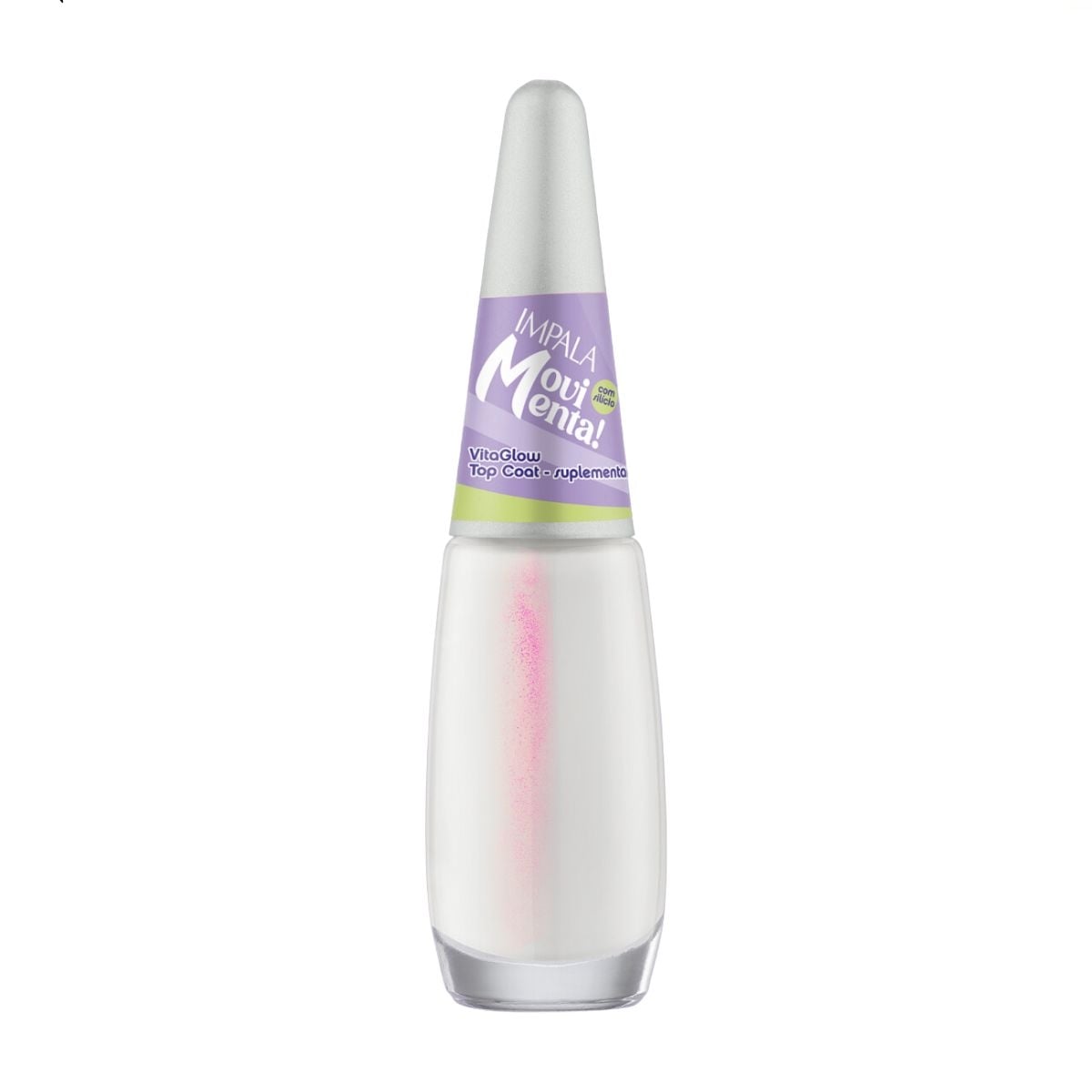 Esmalte Top Coat Impala Movimenta! Vitaglow 7,5ml