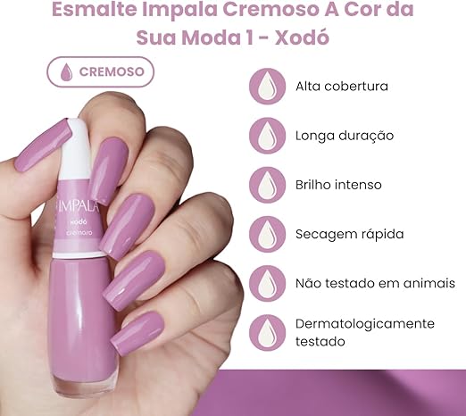 Esmalte Cremoso Impala Xodó 7,5ml