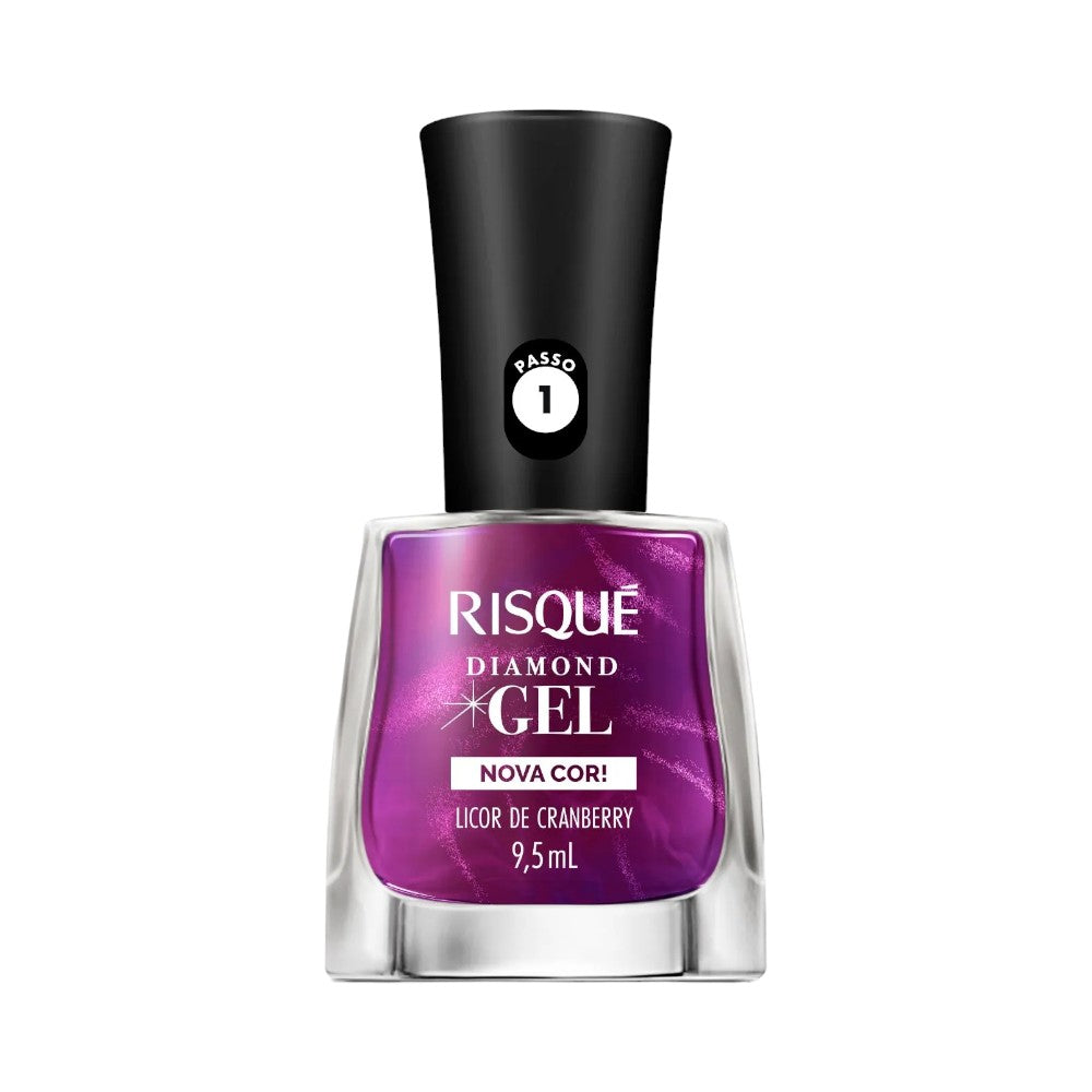 Esmalte Risqué Diamond Gel Licor de Cranberry 9,5ml