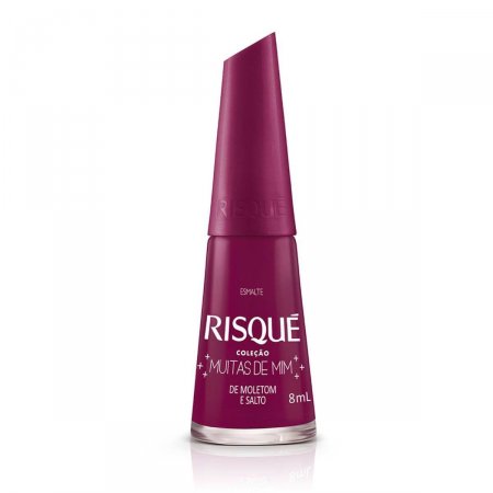 Esmalte Cremoso Risqué Vinho De Moletom e Salto 8ml