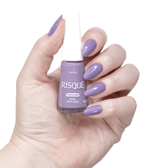Esmalte Cremoso Risqué Roxo Sem Crise 8ml