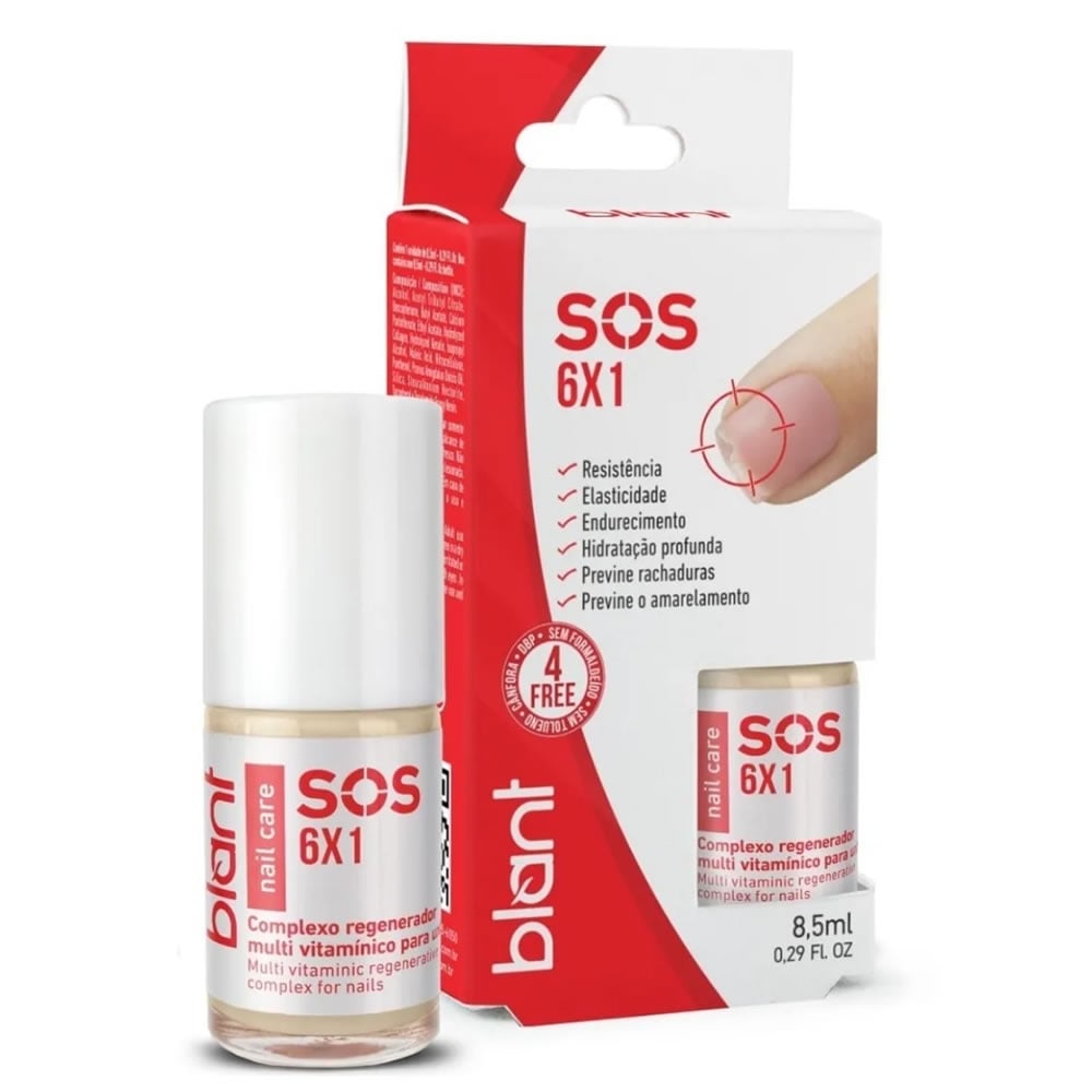 Esmalte Blant Base Fortalecedora SOS 6 em 1 8,5 ml