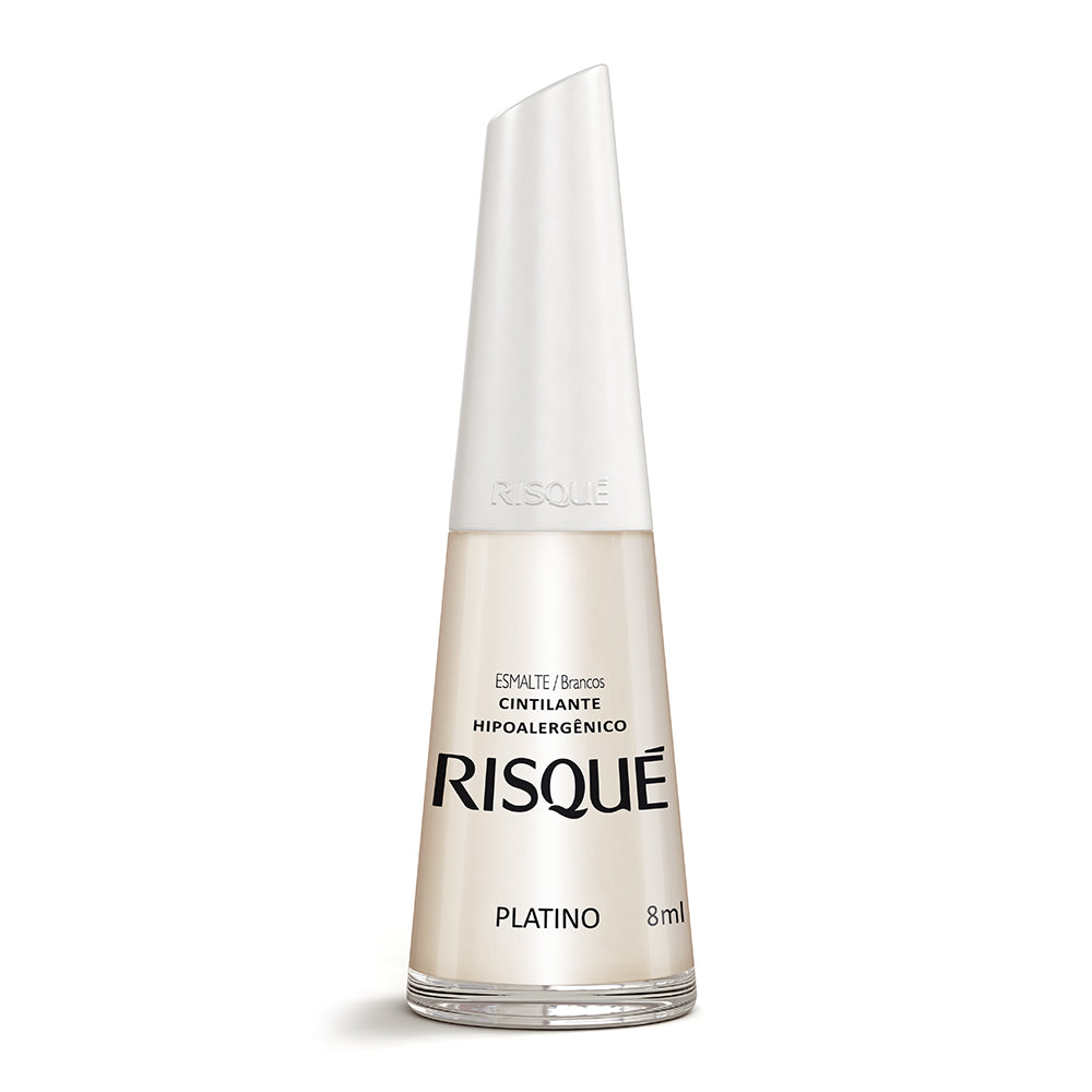 Esmalte Cintilante Risqué Platino 8 ml